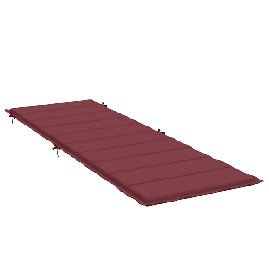 Coussin de chaise longue rouge bordeaux mélangé 186x58x4 cm - 4