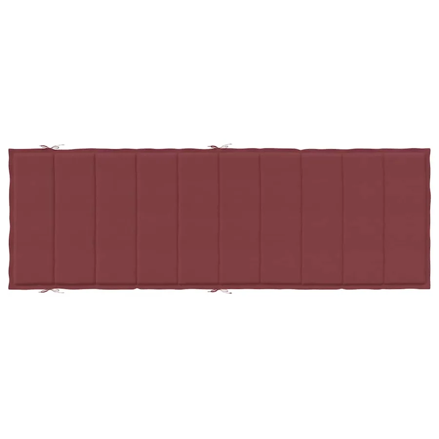 Coussin de chaise longue rouge bordeaux mélangé 186x58x4 cm - 6