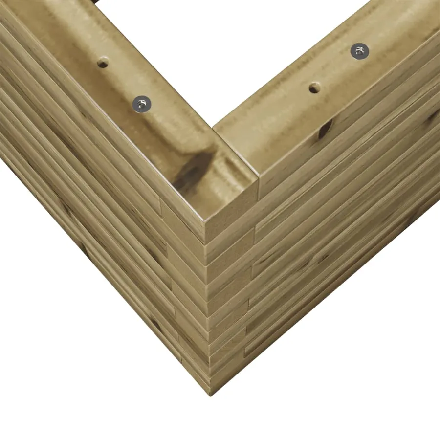 Jardinière 90x60x46 cm bois de pin imprégné - 8