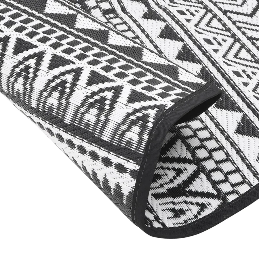 Tapis d'extérieur ARAKIL noir Ø160 cm PP - 5
