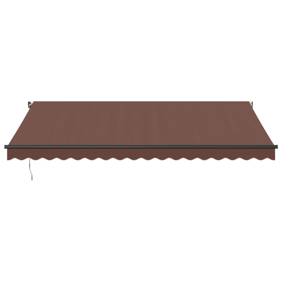 Auvent manuel rétractable marron 450x350 cm - 3