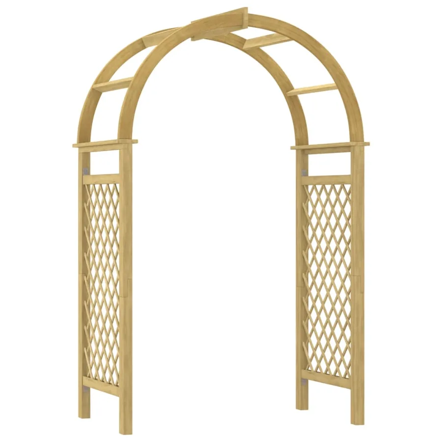 Arche avec treillis 141x97x243 cm Bois de pin massif imprégné - 2