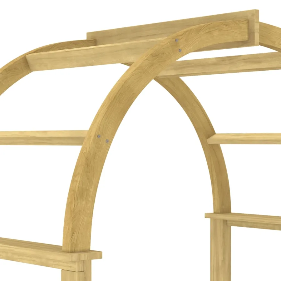 Arche avec treillis 141x97x243 cm Bois de pin massif imprégné - 5