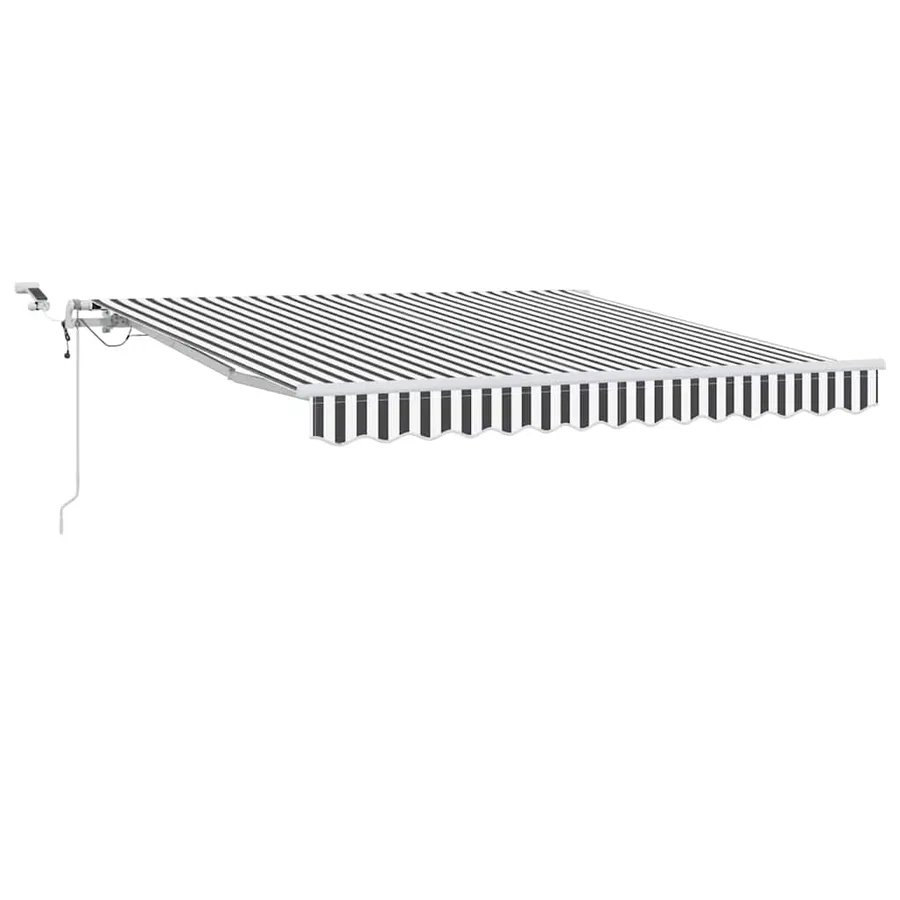 Auvent rétractable automatique avec LED anthracite et blanc - 2