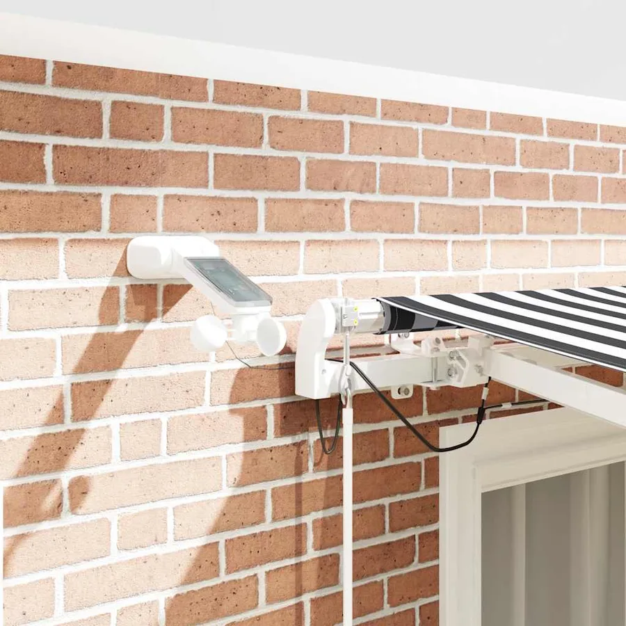 Auvent rétractable automatique avec LED anthracite et blanc - 4