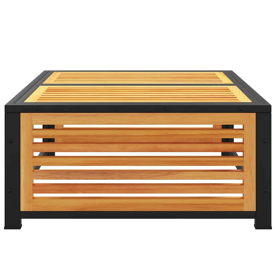 Table de jardin 68x68x30 cm bois massif d'acacia - 4