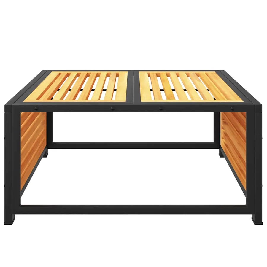 Table de jardin 68x68x30 cm bois massif d'acacia - 5