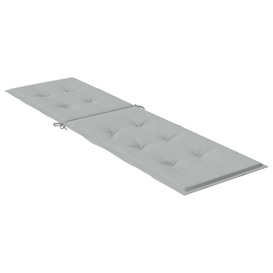 Coussin de chaise longue gris clair mélangé (75+105) x 50 x 4 cm - 4