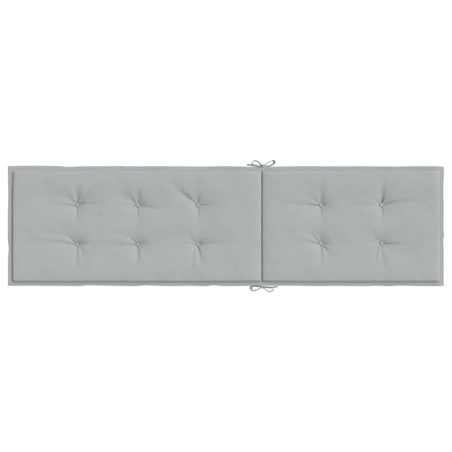 Coussin de chaise longue gris clair mélangé (75+105) x 50 x 4 cm - 5