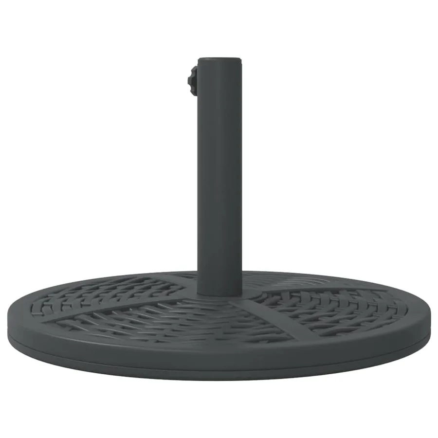 Base de parasol pour mâts Ø38 / 48 mm 12 kg rond - 6