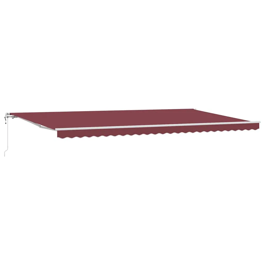 Auvent rétractable automatique bordeaux 600x300 cm - 2