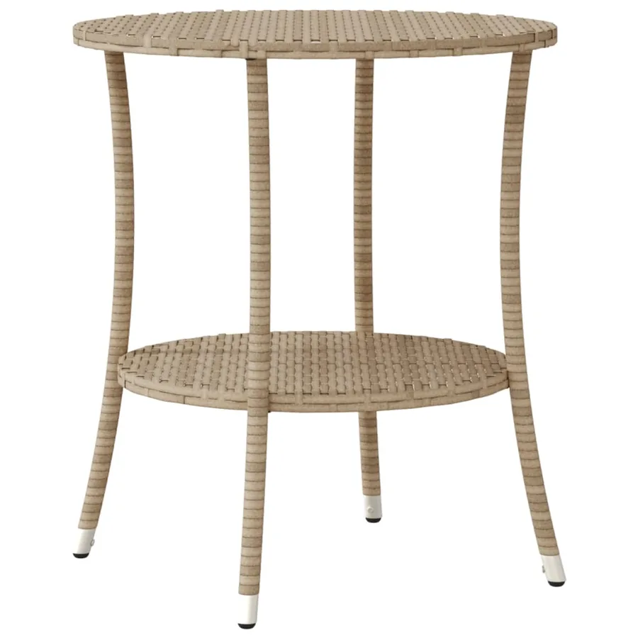 Ensemble de bistro 3 pcs avec coussins beige résine tressée - 8