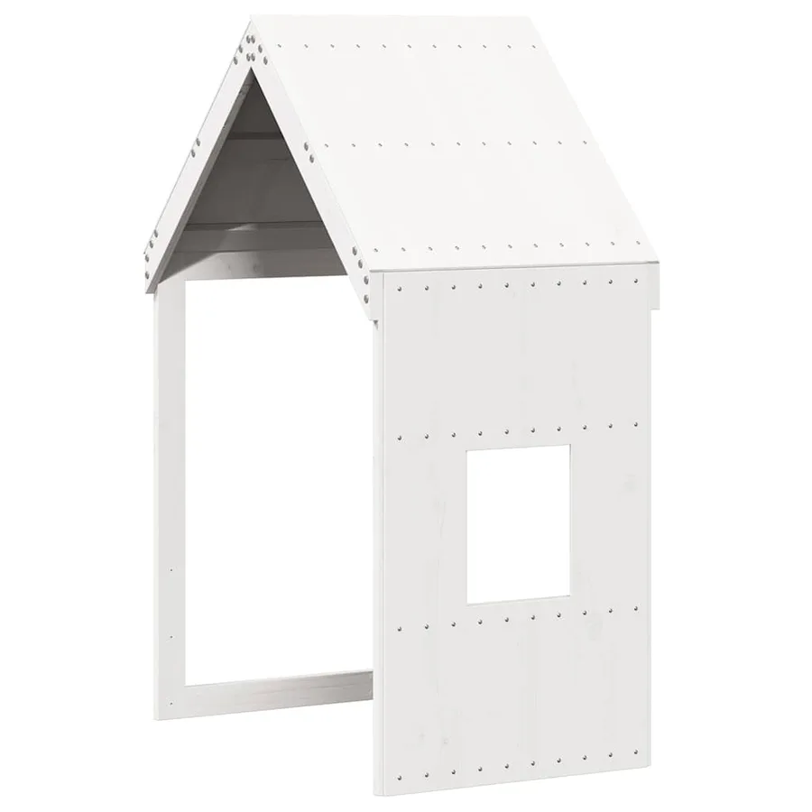 Toit de lit pour enfants blanc 60x89x134,5cm bois de pin massif - 2
