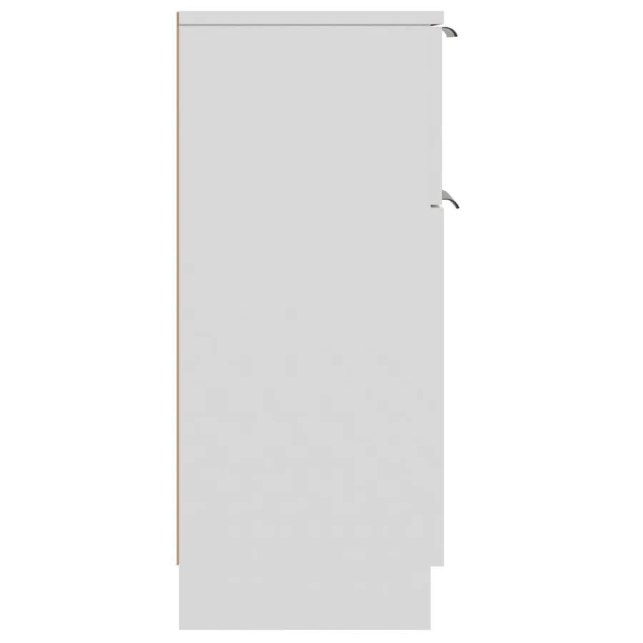Buffets 2 pcs blanc 30x30x70 cm bois d'ingénierie - 7
