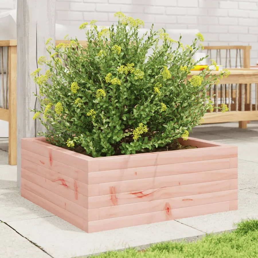 Jardinière 60x60x23 cm bois massif douglas - 3