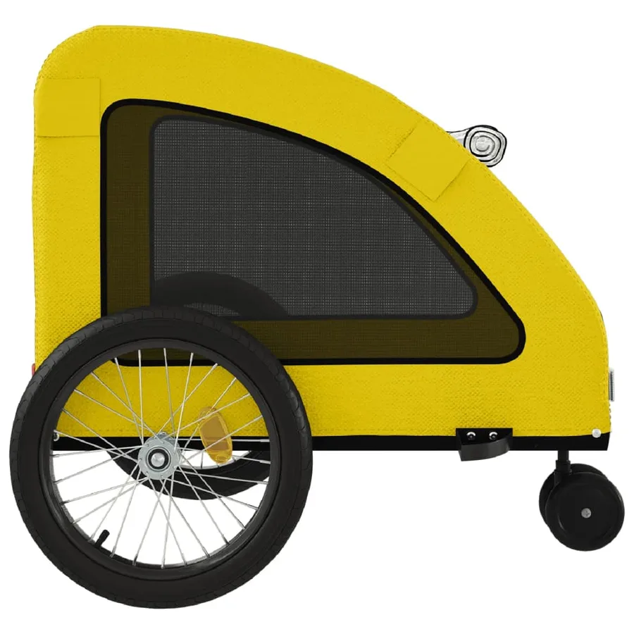 Remorque de vélo pour animaux de compagnie jaune - 7