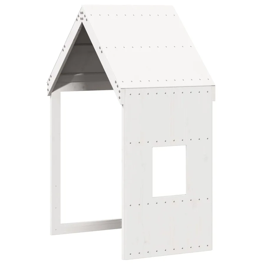 Lit superposé sans matelas blanc 80x200 cm bois de pin massif - 8
