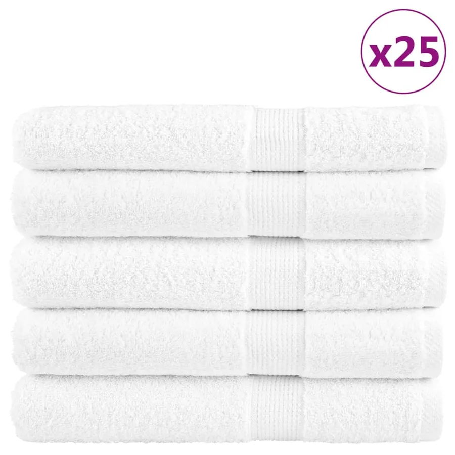 Serviettes de sauna de qualité supérieure SOLUND 25 pcs blanc