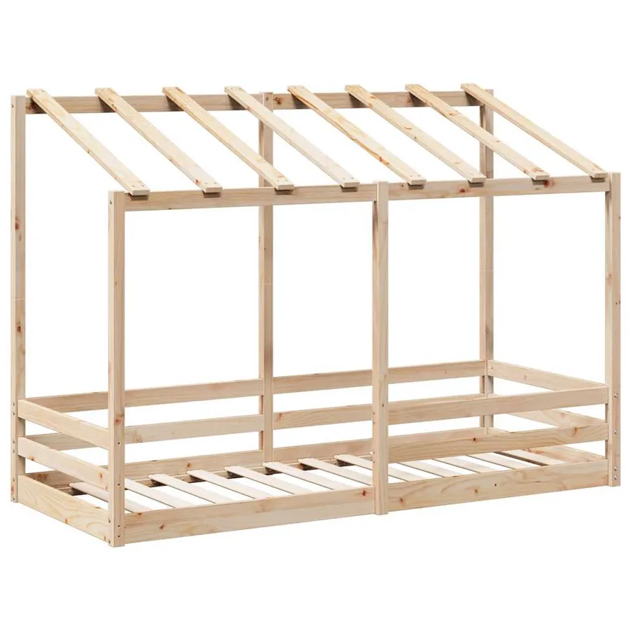 Lit pour enfants sans matelas 75x190 cm bois pin massif - 3