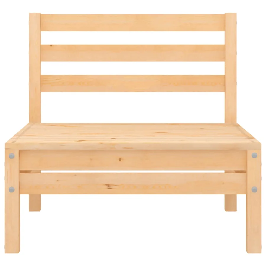 Salon de jardin 3 pcs Bois de pin massif - 8