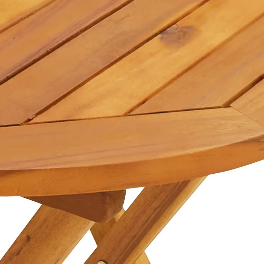 Ensemble de bistro 3 pcs gris polypropylène et bois massif - 11