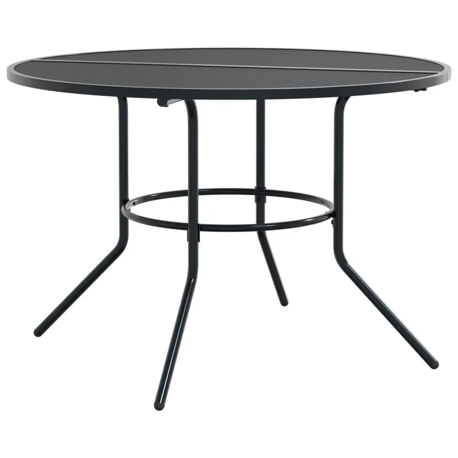Ensemble de chaises de jardin empilables 5 pcs anthracite - 3