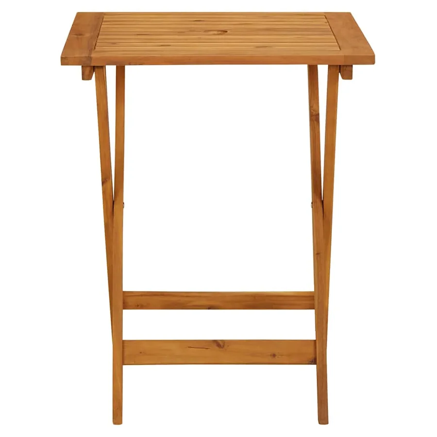 Ensemble de bistro 3 pcs taupe tissu et bois massif - 6