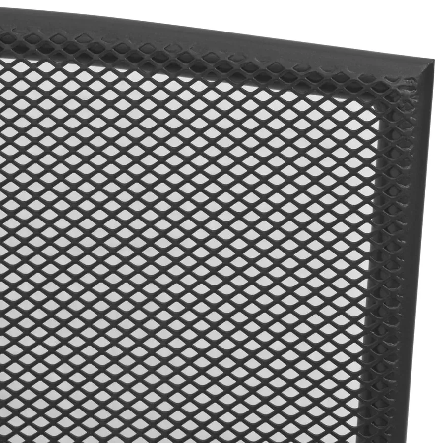 Ensemble de chaises de jardin empilables 5 pcs anthracite - 6