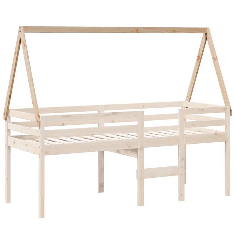 Toit de lit pour enfants 199x80,5x88 cm bois de pin massif - 3