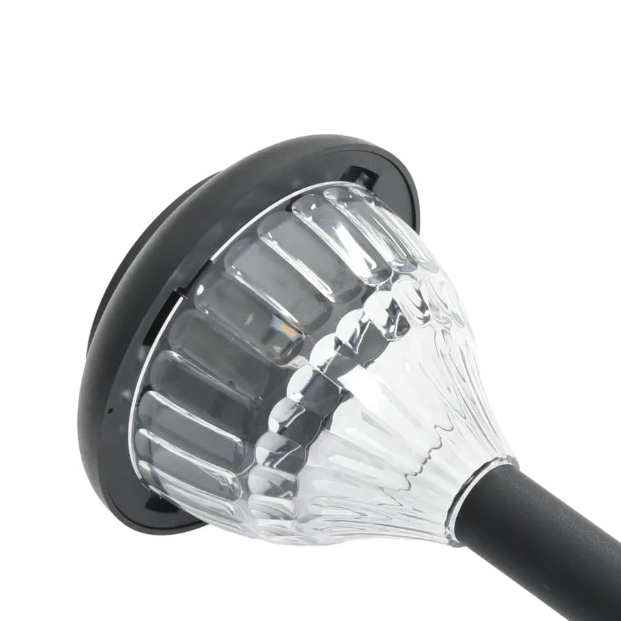 Lampes solaires d'allées et piquets de sol 4pcs blanc chaud RVB - 7