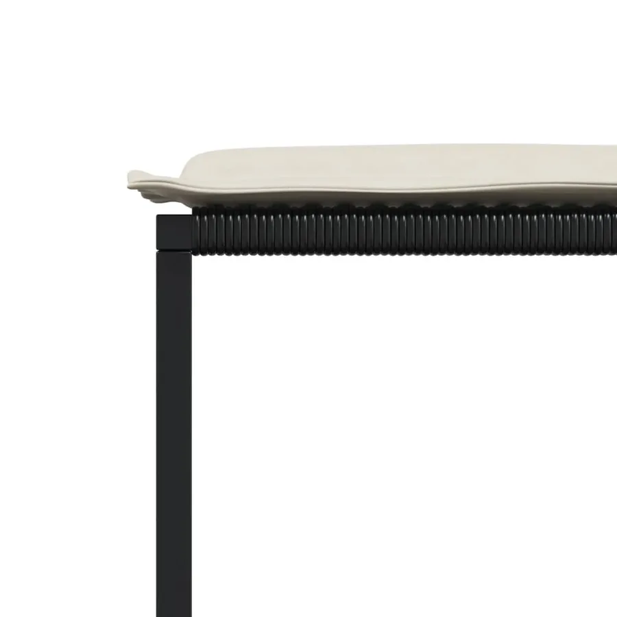 Ensemble à manger de jardin 11 pcs coussins noir résine tressée - 10