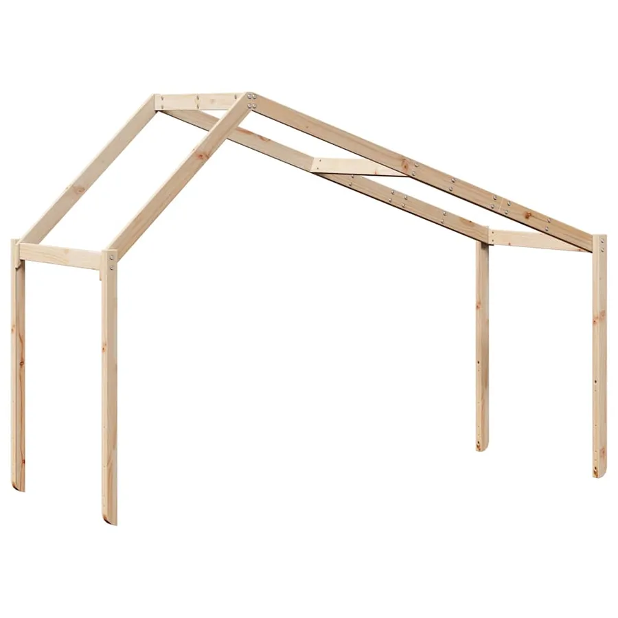 Toit de lit pour enfants 213x95,5x144,5 cm bois de pin massif - 6