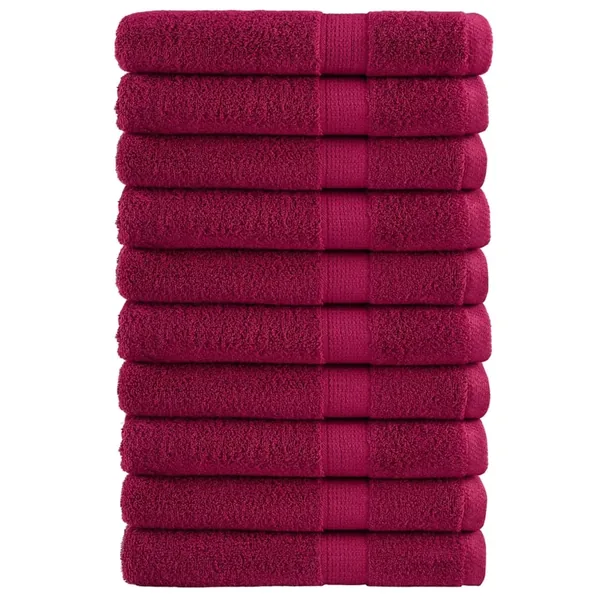 Serviettes de sauna de qualité supérieure SOLUND 10pcs bordeaux