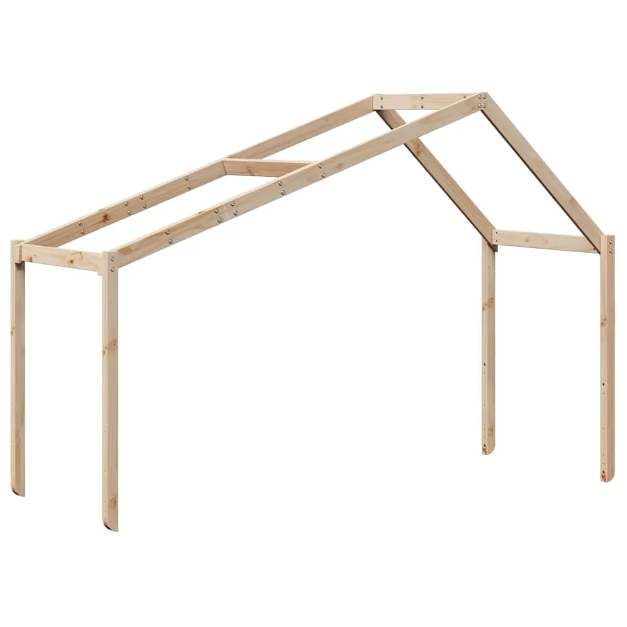 Lit superposé sans matelas 90x200 cm bois de pin massif - 6