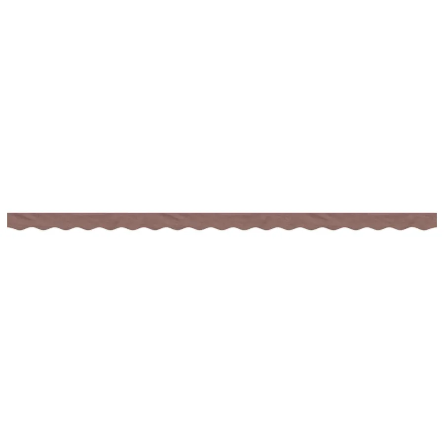 Tissu de remplacement de cantonnière d’auvent rayure marron - 3