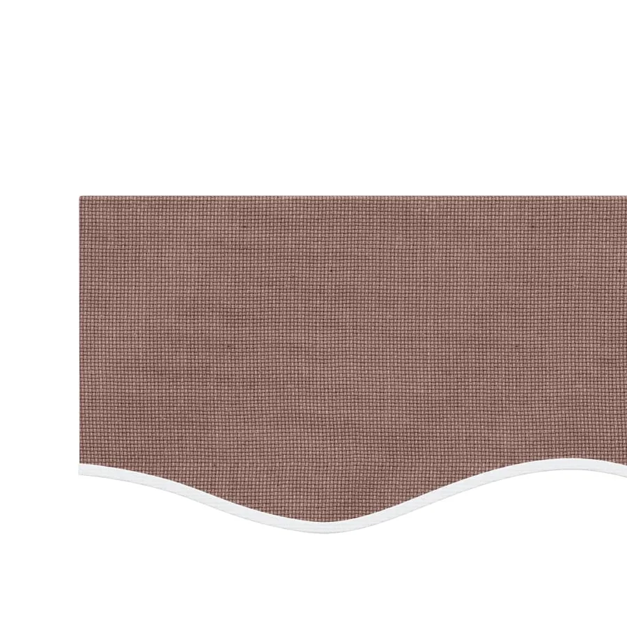 Tissu de remplacement de cantonnière d’auvent rayure marron - 4