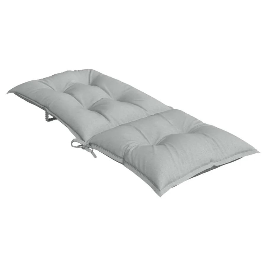 Coussins de chaise à dossier haut lot de 6 gris clair mélangé - 6