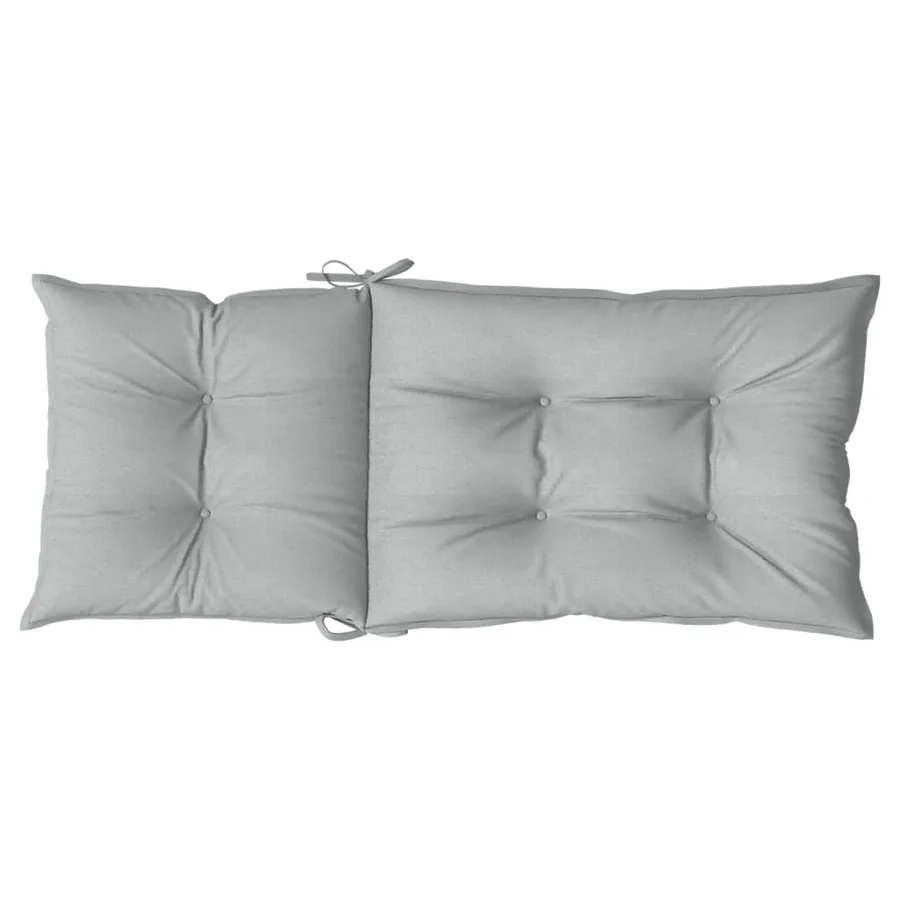 Coussins de chaise à dossier haut lot de 6 gris clair mélangé - 7