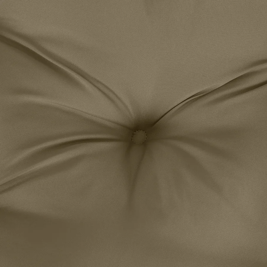 Coussins de banc de jardin lot de 2 taupe mélangé tissu - 7