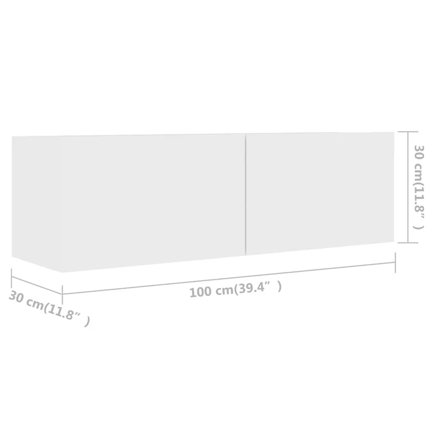 Ensemble de meuble TV 6 pcs Blanc Bois d'ingénierie - 8