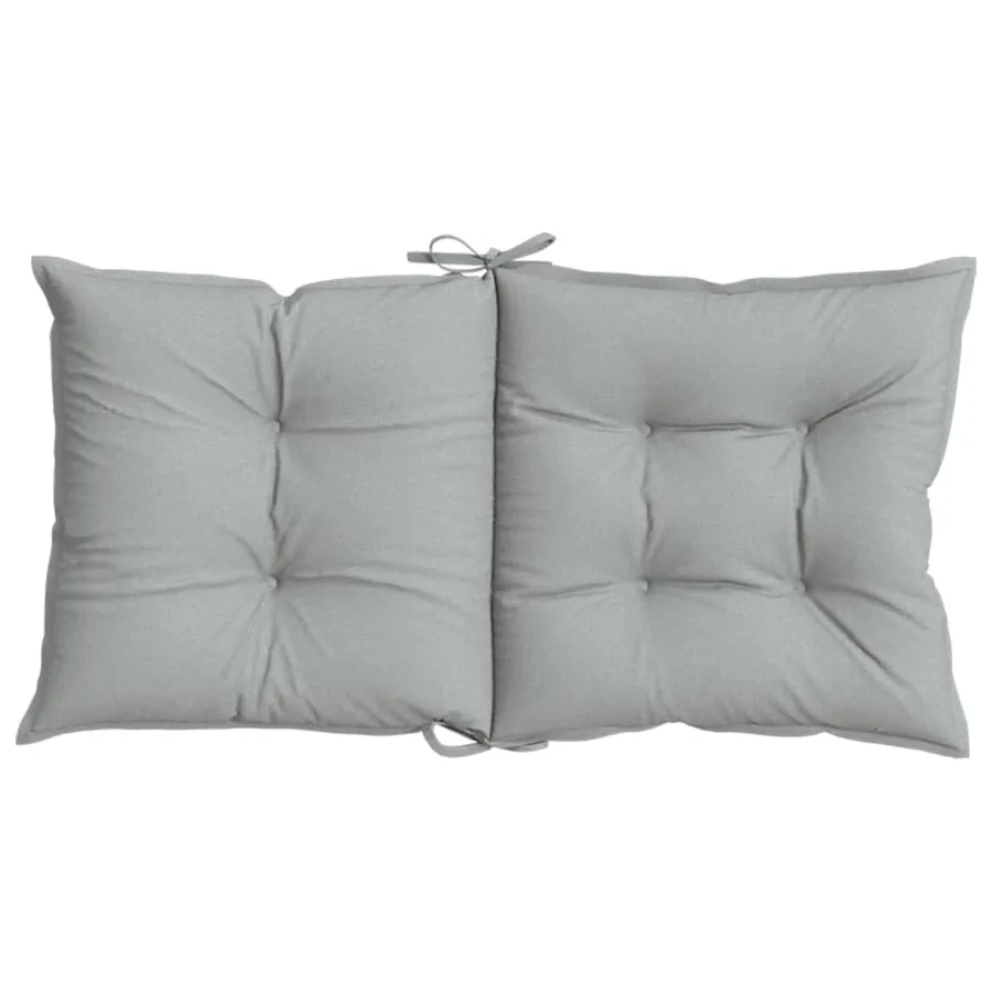 Coussins de chaise à dossier bas lot de 6 gris clair mélangé - 7