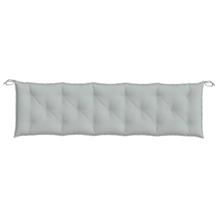 Coussins de banc de jardin lot de 2 gris clair mélangé tissu - 6