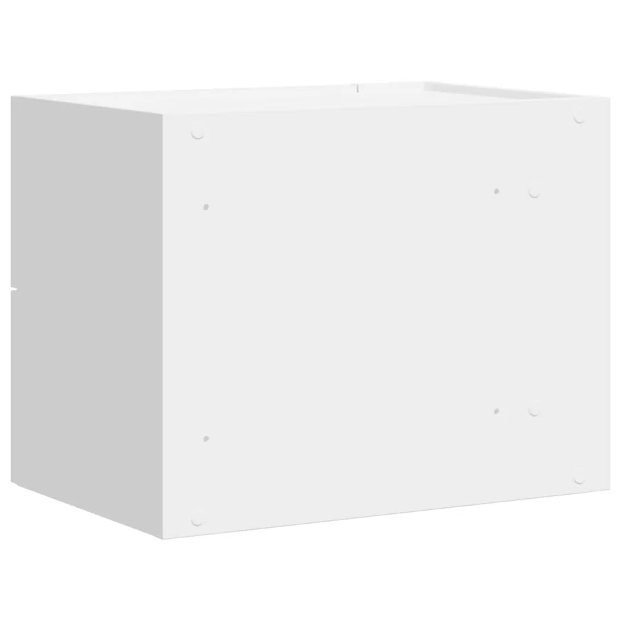 Tables de chevet murales 2 pcs blanc 45x30x35 cm - 7