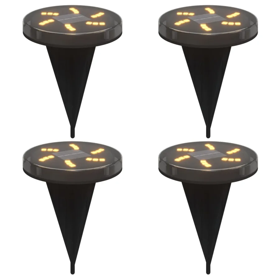 Lampes solaires de sol et piquets de sol extérieur 4 pcs - 2
