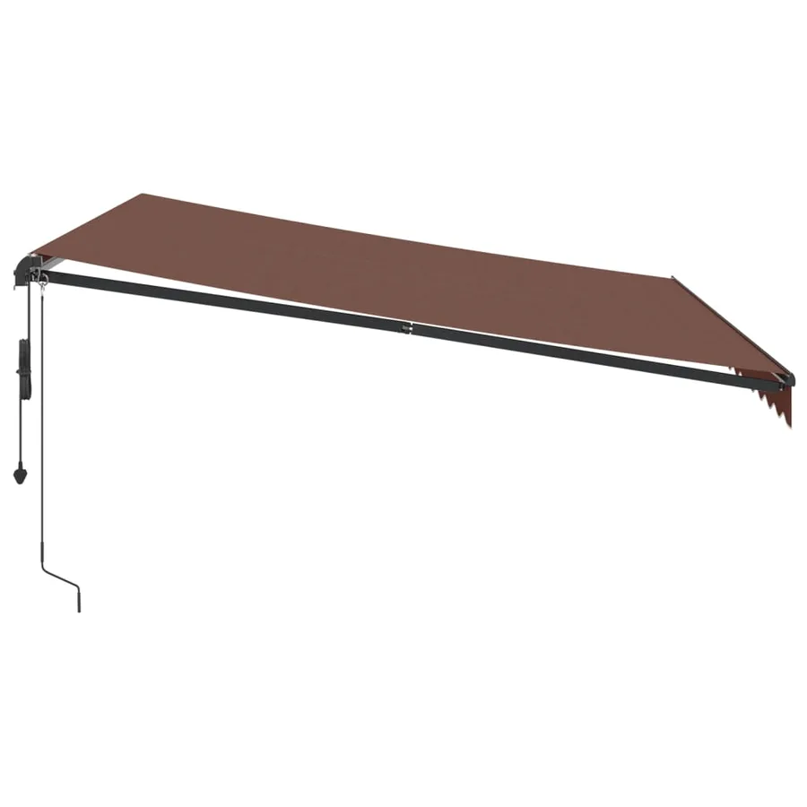 Auvent rétractable automatique marron 400x350 cm - 4