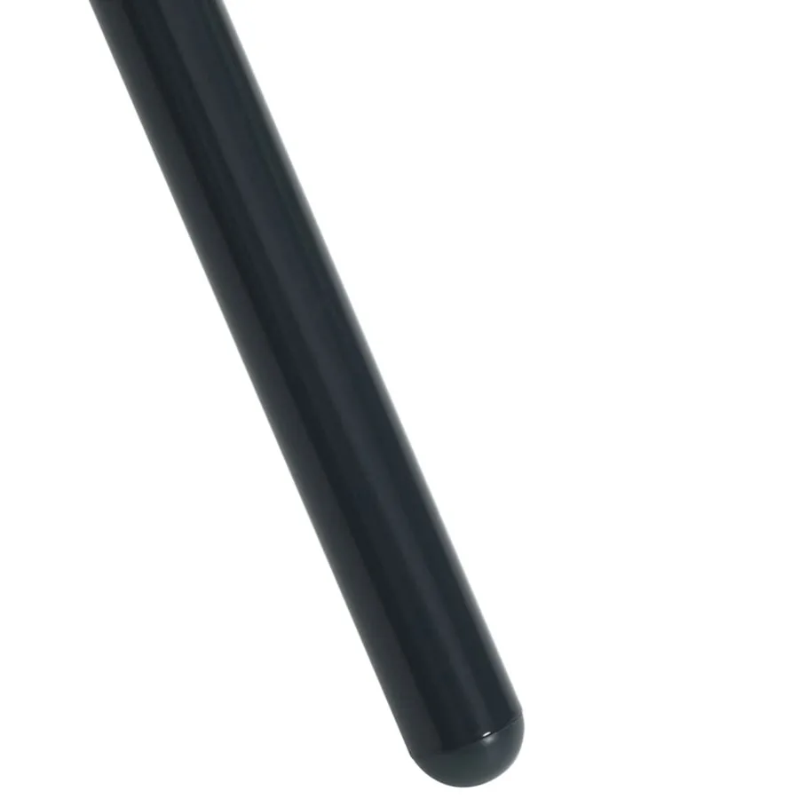 Table de patio ronde anthracite acier enduit de poudre - 7
