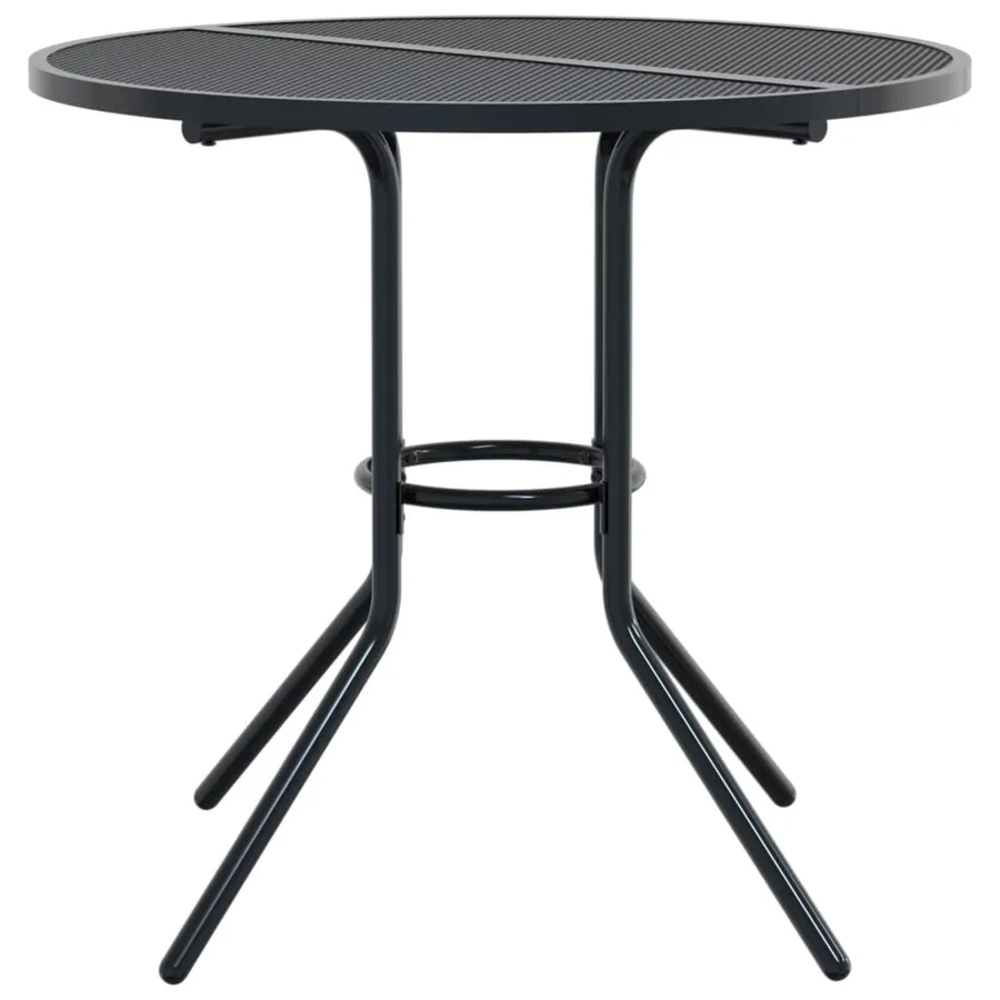 Ensemble de chaises de jardin empilables 3 pcs anthracite - 6