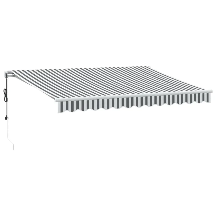Auvent rétractable automatique avec LED anthracite et blanc - 2