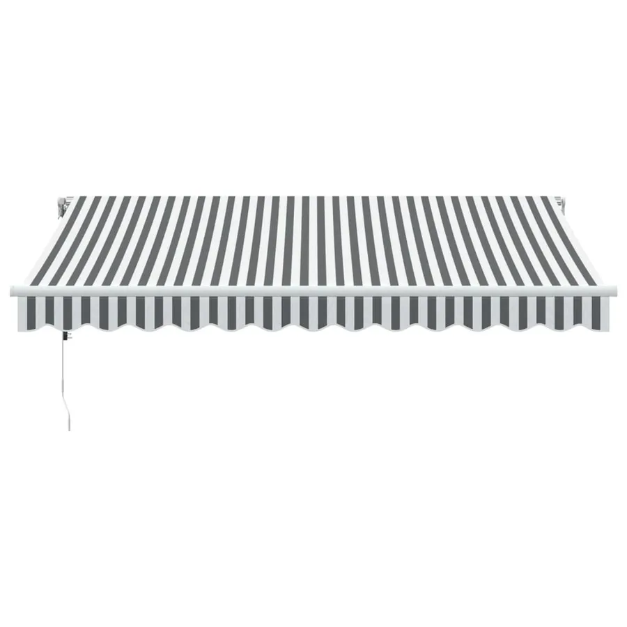 Auvent rétractable automatique avec LED anthracite et blanc - 4