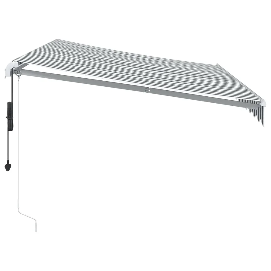 Auvent rétractable automatique avec LED anthracite et blanc - 5